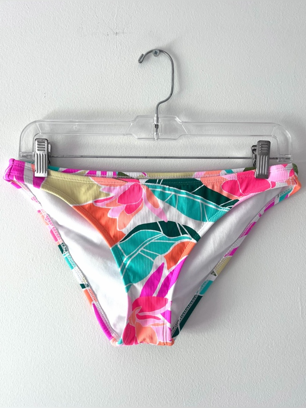 xhilaration Tropical Floral Print Full Coverage Bikinis Bottoms